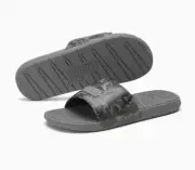 Puma Cool Cat 2.0 Black-Asphalt-Flat Medium Gray-QUIET SHADE Sandals Slides Slip