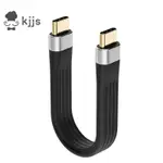 4K USB-C 3.1 GEN 2 數據線 10G EMARK 芯片短 C 型 USB-C 轉 USB-C 視頻同步充