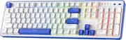 Redragon K685 PRO 104 Keys Wireless Gasket RGB Gaming Keyboard, 3 Modes 100% Layout Keyboard with Hot Swap Base, Sound-Absorbing Pads and Linear Red Switches, Small Blue & Oia White