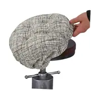 Modern Bar Stool Cushion Dia.12, Fashion Interweaving Design S-Dia.12" White
