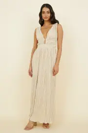 Jupiter Calling Maxi Dress Beige