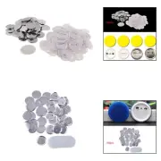 100x Blank Button Making Supplies Button Pin Badges for Button Maker Machine