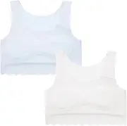 [Happy Cherry] Girls Seamless Wire-Free Stretch Training Cami Sports Bras Ultra Comfort