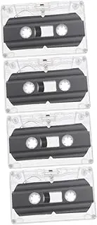 4 Pcs Audio Tape Standard Size Cassettes Tapes for Recording Tape for Mixtape Blank Cassette Tapes 30 Minute Cassettes Voice Recording Cassettes Low Noise Tape Audio Cassette Tape
