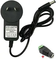 Universal AC DC Power Supply Adapter Charger (AC 100-240V to DC 12V 1A Plug 5.5x2.1mm) for Household Electronics, Router, Speaker, Tablet, LED Strips,Camera, Webcam, USB Hub, TV Box, and More (1A)