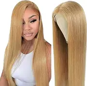 FTQZKEY Human Hair Lace Front Wigs: Human Hair Wigs, Raw Materials from Girls and Brazilian Virgin Donors, Clean, Healthy, Soft