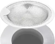 Sink Strainer, Kitchen Drain Plug, Anti-Clog Stainless Steel Screen With Handle, Filter Food Waste Hair Protection, Ideal For Bathroom Tub, Laundry Room, Home Drains, Silver
