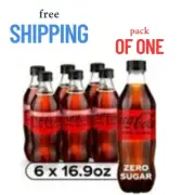 Coke Zero Sugar Diet Soda Soft Drink, 16.9 fl oz, 6 Pack