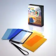 Mennon CTC-7 Color Temperature and White Balance/Grey Cards w/ Pouch,photography