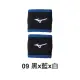 【登瑞體育】MIZUNO 運動護腕(兩入一雙) 黑x白x藍/毛巾布/防護/涼感/吸汗/擦汗/配件/流行_32TY2Y0209