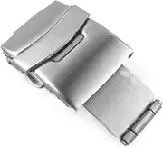 APTPKGDFDK Buckle For Seiko Stainless Steel Watch Buckles Push Button Fold Deployment Clasp Folding Button Strap Lock 16/18/20/22/24/26mm Cuff