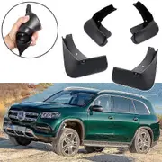 unbrand 1Set Mudguard Splash Guard Mud Flaps for 2020-2024 Mercedes GLS 450, No AMG Line