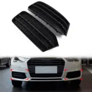 For Audi A1 2014-2018 Honeycomb Mesh Front Bumper Lower Air Guide Grille Cover