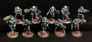 Van Saar Gang painted Necromunda Warhammer 40k Hired guns House of Artifice