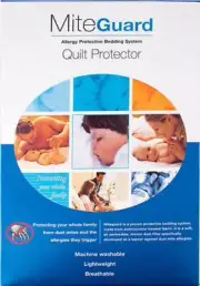 FULLY Encased COT Quilt Protector Anti-Duste Mite by Mite-Guard - FREE POSTAGE