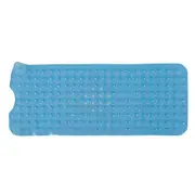 Bath Mat Mat PVC Anti Slip Mat for Bathroom Kitchen Hotel Toilet Shower Room 100x40cmBlue