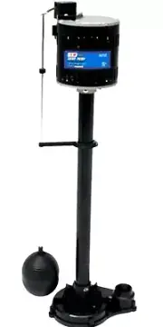 1/3 HP 3000 GPH Tall Pedestal Sump Pump Energy Efficient Automatic Float Switch