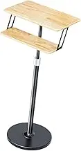 Vsenkes Standing Lifting Desktop Workbench Lectern Stand Double-Layer with Keyboard Holder Presentation Lectern for Classroom Lecture
