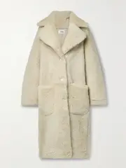 [INTERIOR] INTERIOR - The Leo Shearling Coat - Cream - large large Cream