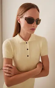 [Loewe] Signature Geometrical Metal Sunglasses