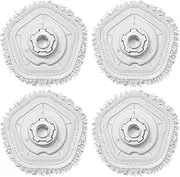 Mop Pad Accessories Robot Vacuum Cleaner，Compatible for Dreame W10 Pro，Vacuum Self-Cleaning and Mop Mop Cloth Replacement Parts(4 pcs)