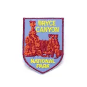 Vintage Iron On Patch Bryce Canyon National Park 2.5" Embroidered NOS