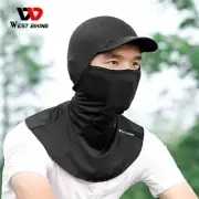 WEST BIKING Cycling Motorcycle Sports Headwear Face Mask Ice Silk Hat Cap Brim