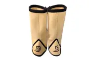 Leather Gaiters metal detecting(no metal)heavy duty, detectors,minelab, gold