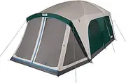 Coleman Skylodge 12-Person Camping Tent with Screened Porch, Weatherproof Family Tent Includes Color-Coded Poles, Screened-in Porch, Sturdy Rainfly, and Fits 4 Queen-Sized Airbeds