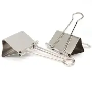 Large Binder Clips 2 Inch (12 Pack), Paper Clamps for Office and School (Silver)