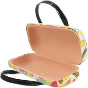 [VALICLUD] Handheld PU Leather Glasses Case Cartoon Pattern Eyeglasses Organizer for Portable and Lightweight Storage Box for Sunglasses and Spectacles Durable Safe Design