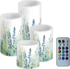 Flameless Candles Battery Powered LED Candles with Remote Timer Color Changing C