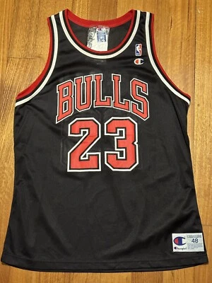 90s deadstock Michael Jordan Champion Jersey Black new with tags
