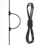 Archery D Loop Rope 2 FT, Bow D Loop String Release Material Nock Wire, Black