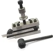 MachEl Quick Change Tool Post Holder for Boxford, Warco & Similar Size Lathe Machine (T51 STD Holder W/Parting Cut Off Holder (1/2" Blade))
