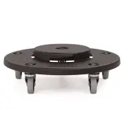 Suncast Commercial TCUDOLLY2A 20.75" x 6.5" Trash Can Dolly - Black (2/PK) New