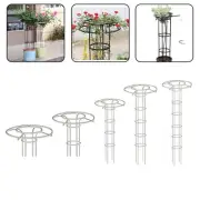 Space Saving White Arched Plant Support Frame for Garden Climbing Plants