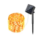 Solar String Fairy Lights 12m 100LED Waterproof Outdoor Garland Solar Power Lamp Christmas For Garden Decoration - Multicolor