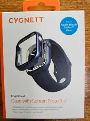 CYGNETT Case with Screen Protector for Apple Watch Series 7 - 45mm - BLUE