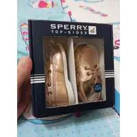 在飛比找蝦皮購物優惠-全新 Sperry 嬰兒皮鞋 亮面休閒鞋 2m 玫瑰金 1.