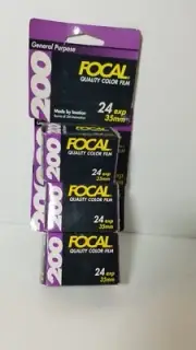 3 Kmart Focal Color 35 Iso 200 Cartridge Color Print Film 24 Exposure Still In