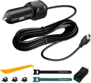 Dash Camera Car Charger, Mini USB and Micro USB Interfaces, Driving Recorders Po