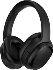 Hybrid Noise Cancelling Bluetooth Headphones, 30H Playtime, Deep Bass, Clear Cal