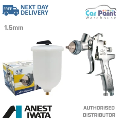 Anest Iwata AZ3 HTE 2 Gravity Feed Spray Gun With Valve Control - 1.5mm Tip HTE2