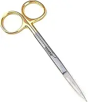 Iris Scissor Straight 4.5" - Dental Iris Scissor Curved Tungsten Carbide - Surgical Dissection Scissor Angular (Iris TC Curved)
