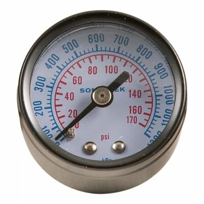 Sonsbeek AIR PRESSURE GAUGE 40mm Diameter 1/8" BSP Rear Entry 0-175psi*AUS Brand