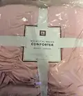 Pottery Barn Teen Whimsical Waves Twin Comforter NWT Quartz Blush Pink Soft Cool