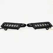 2Pcs LED Daytime Running Light Fog Lamp Bumper Driving DRL Dynamic Turn Signal Light for Toyota Tacoma 2016-2020