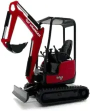 YANMAR ViO17 Pull Back Mini Excavator 1/34 Toy Model Construction Vehicle Japan