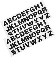 2pcs Car Decorative Stickers Stickers Custom Car Decal Vinyl Letters Big Letters Vinyl Numbers Peel and Stick Numbers PVC Black